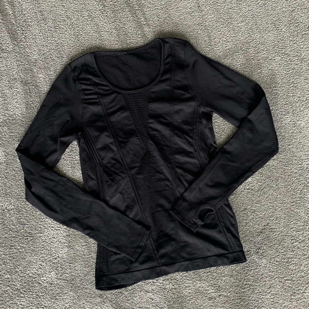 Fabletics Laser Cut Long Sleeve Workout Shirt